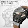   Men Watch Business Multifunctional Quartz Watch for Men Women Daily Use Stylish   Alloy Case PU Lther Strap 47mm   Black Blue Red Grey Oran
