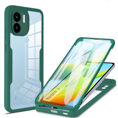 360 Full Body Telefondeksel For Xiaomi Poco C3 POCO X6 Pro X6 POCO X3 NFC Poco X4 Pro X5 Pro Dobbeltsidig Gjennomsiktig Støtsikkert Funda