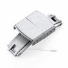 Stainless Steel Watch Buckle 16mm 18mm 20mm Double Click Butterfly Watch Clasp for Rubber Watch Strap Replacement Folding Buckle