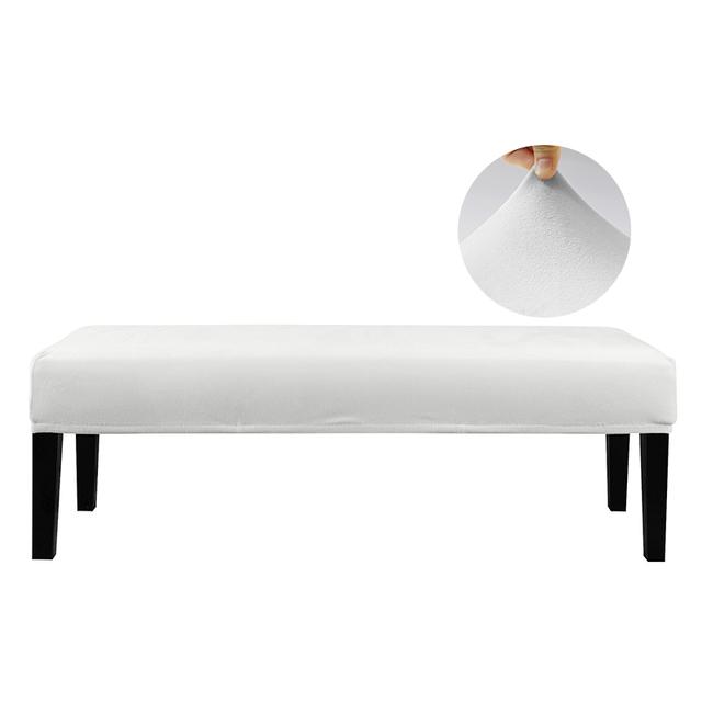 

Эластичный чехол для обеденной скамейки, твердая защита сиденья, прямоугольная, для гостиной, для табурета для фортепиано 112-150cm