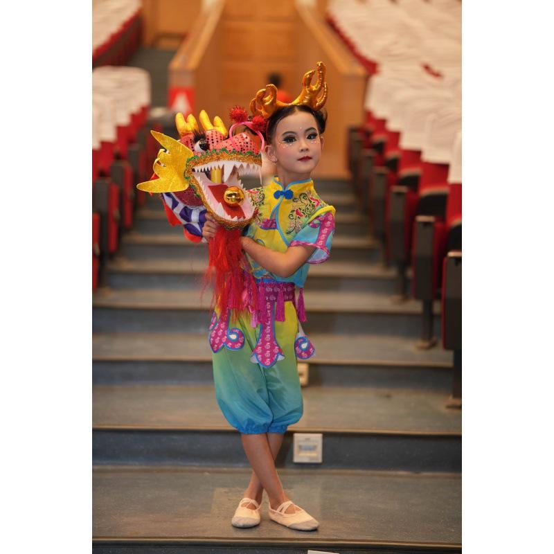 Dragon Dance Props for Single Performer: Portable Hand-held Dragon for All Ages