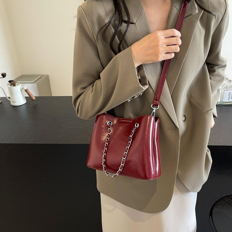 Small PU Leather Crossbody Bags for Women 2024 Y2k Korean Fashion Bucket Bag Lady Shoulder Bag Handbags and Purses