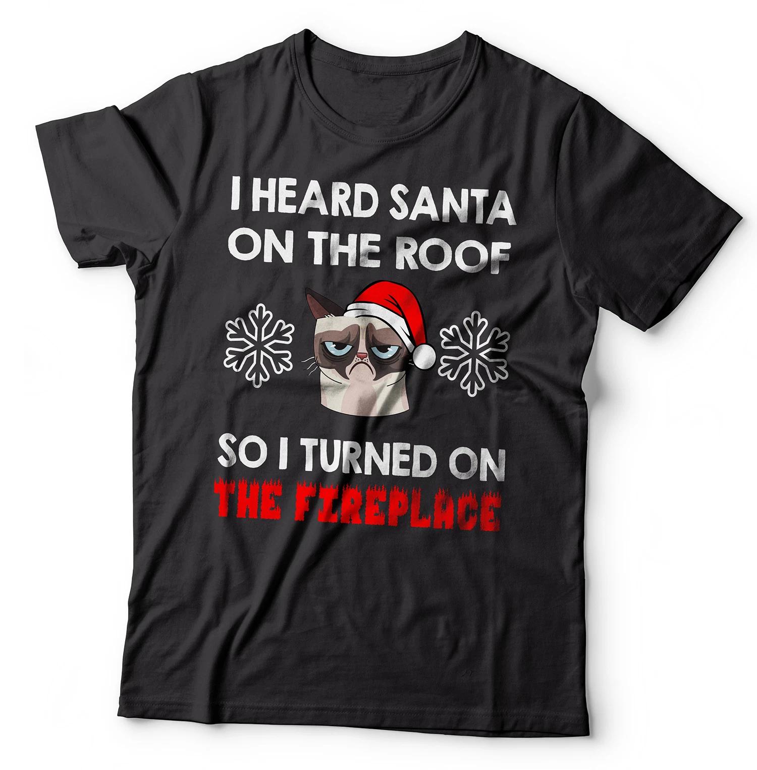 Funny Santa Christmas T-Shirt Xmas Party Tee Shirt 4XL