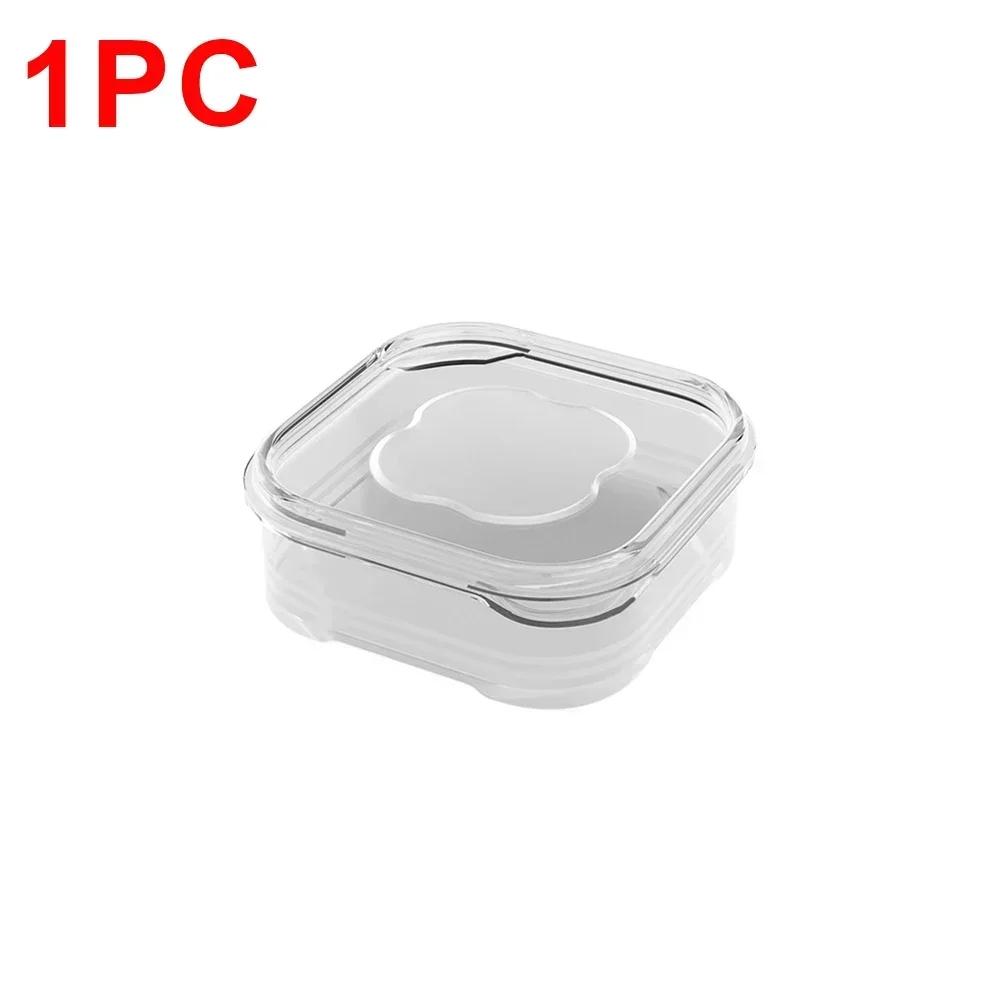 

5/1-Pack Transparent Fridge Containers – Freezer Meat/Veggie Storage with Lids – Kitchen Organizer