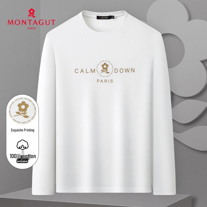 

MONTAGUT Men s Printed Cotton Long-Sleeve T-Shirt 56