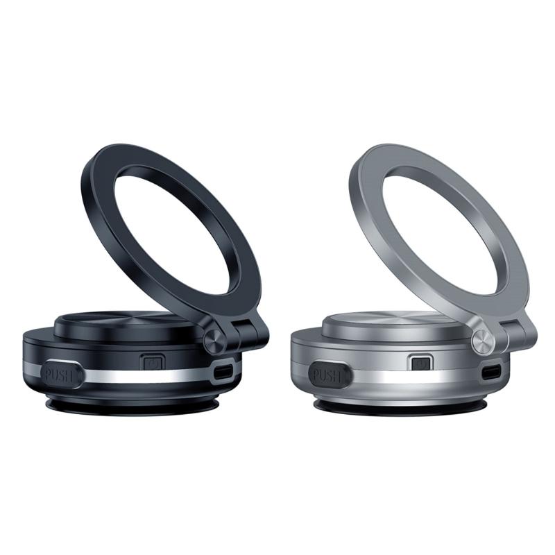 Vehicle Phone Mobile Mount Stand Magnetic Suction with Vacuum Attachment 360 Degree Rotation for Safe Driving Experience