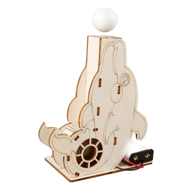 Educational Wooden Electric Air Dolphin Floating Ball Aerodynamic Experiment Demonstrator Tool for Classroom Teaching 1