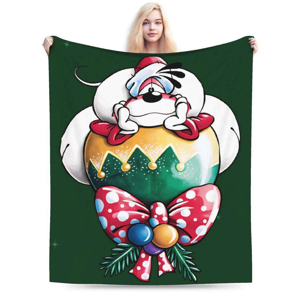 Super Warm Blanket Girls Boys Airplane Travel Diddl Cartoon Throw Blanket Flannel Bedspread For Bedroom Aesthetic Sofa Bed Cover