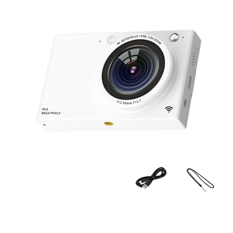 4K Digital Camera With 64MP Sensors WiFi Connection Camera For Quality Photography Video Recording 3600mAh Battery