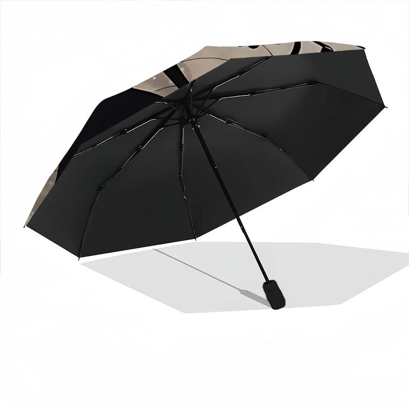 1pc Dance Moon Automatic Open/Close Umbrella - Compact Travel Umbrella with 8-Rib Durable Frame, Lightweight & Portable Design Z20
