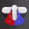 Shower Faucet Mixing Valve Bathroom Faucet Zinc Alloy Chrome Wall Mounted Bathroom Bathtub Shower Hot Cold Mixer Valve Tap