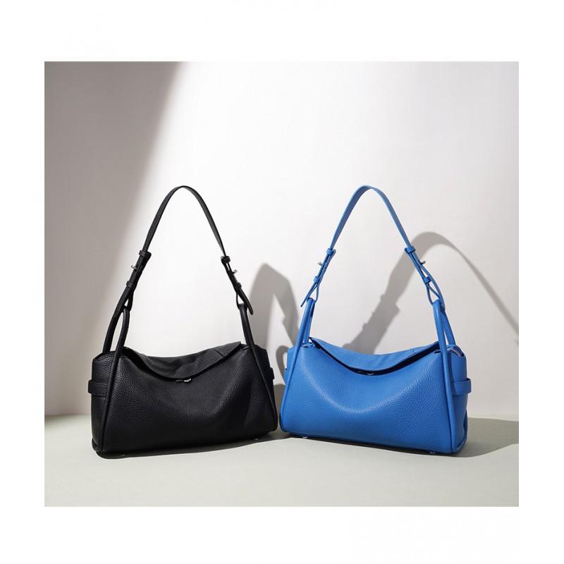 New Korean Fashionable Armpit Bag Women's High-quality Cross-body Genuine Leather All-matching Commuter Shoulder Pillow
