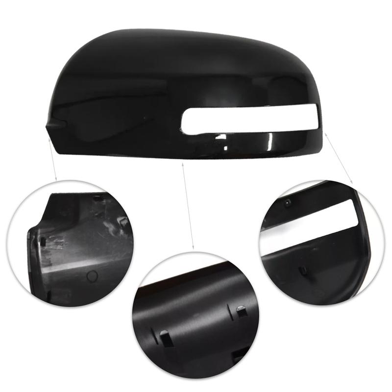 Left/Right Car Side Rearview Mirror Cover Cap Replacement for Mitsubishi Outlander 2013 2014 2015 2016 2017 2018