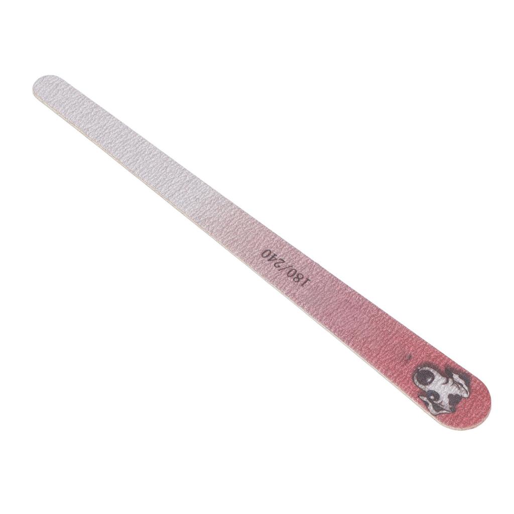 20pcs Nail Files Double Sided 180 / 240 Grit Washable Reusable Manicure Tools for Nail Salon Pink