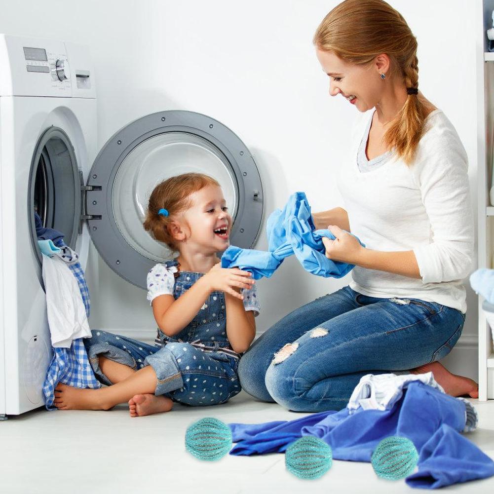 12pcs Lint Remover Washing Balls Reusable Washing Machine Ball Laundry Balls Removes Lint Decontamination of Pet Hair