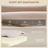 Sleeper Sofa 2-Seater Sofa Velvet Sofa, sleep function, incl. 2 cushions, velvet look, Natural + Beige + Black