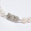 MIKIMOTO Silver Ribbon Clasp, M Charm, 61 Pearls Necklace SilverUsed