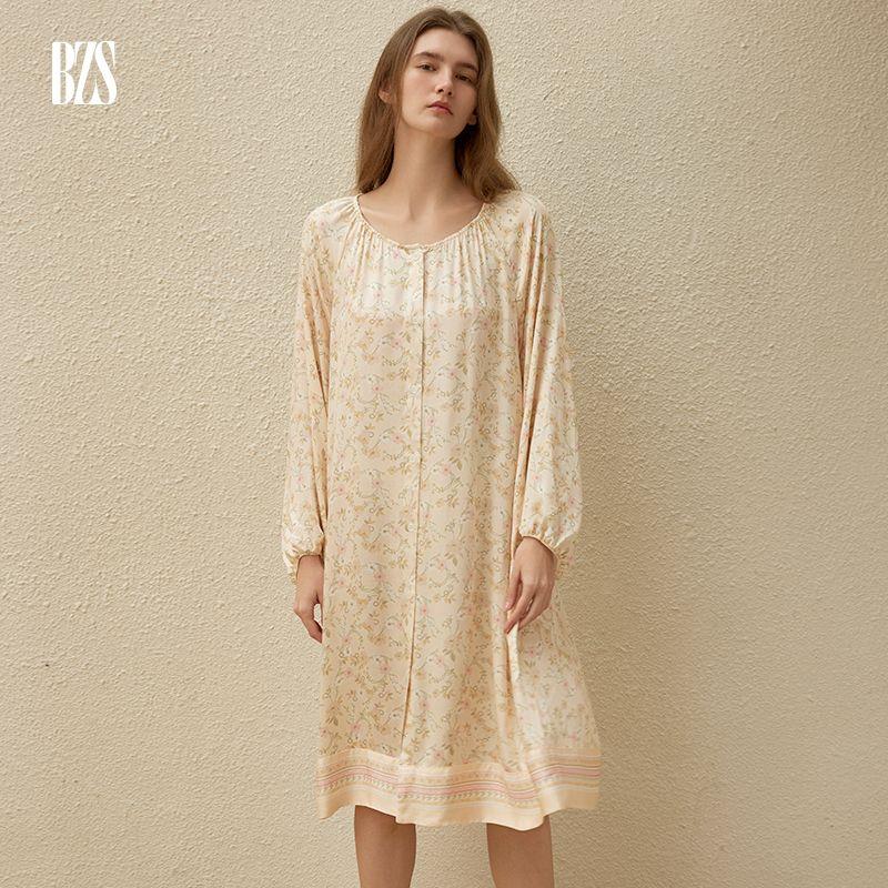 24 New Small Lapel Women Rayon Satin Floral Print Pajamas Set Short sleeve Trousers Can Be Worn outside Homewear