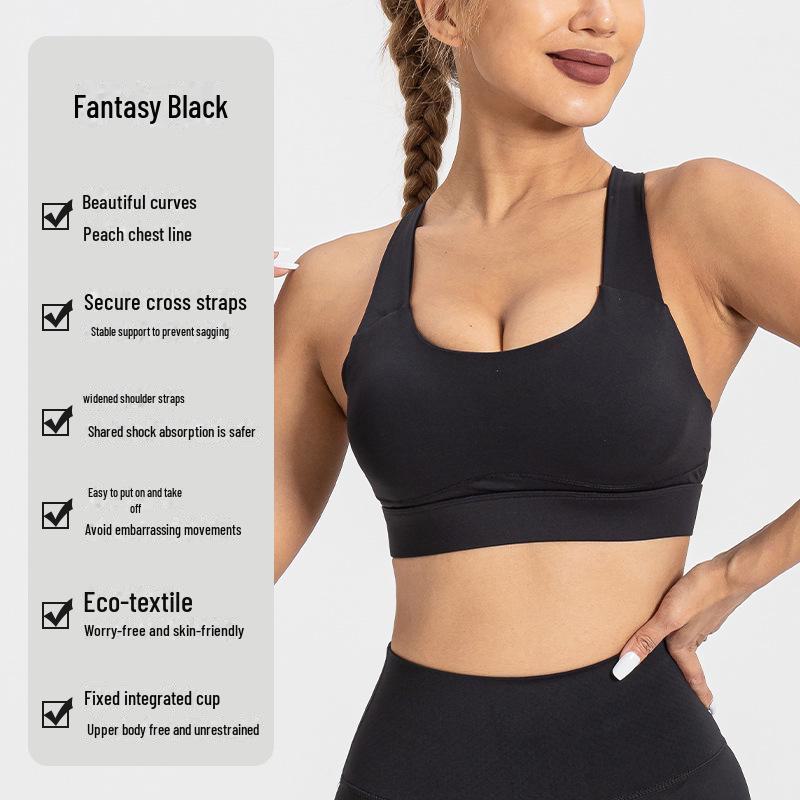 

Женский большой широкий бретелька высокоинтенсивный ударопрочный спортивный бюстгальтер для йоги и бега Medium