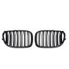 2 Streifen Doppelstreifen Renngrill Auto Front Nierengrill Gitter Glänzend Schwarz Für BMW F01 F02 F03 F04 740i 750i 7er 2009-2015