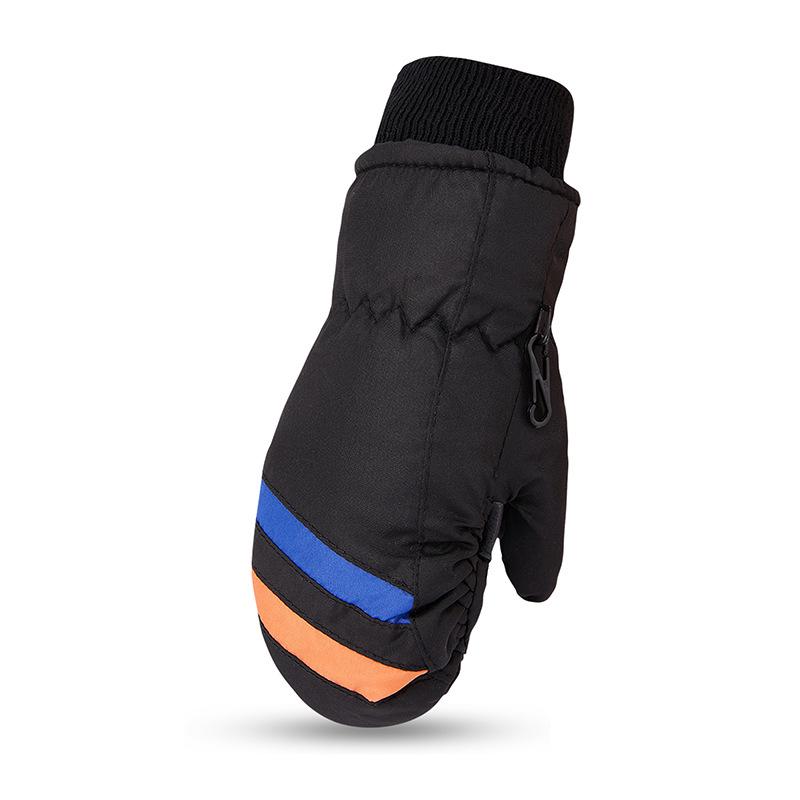 Children's Waterproof Fingerless Winter Cycling Gloves - Warm Ski Gloves for Ages 2-5, Parent-Child Design