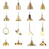 Nordic Gold Single Pendant Light for Bedroom, Bar, Café, or Shop