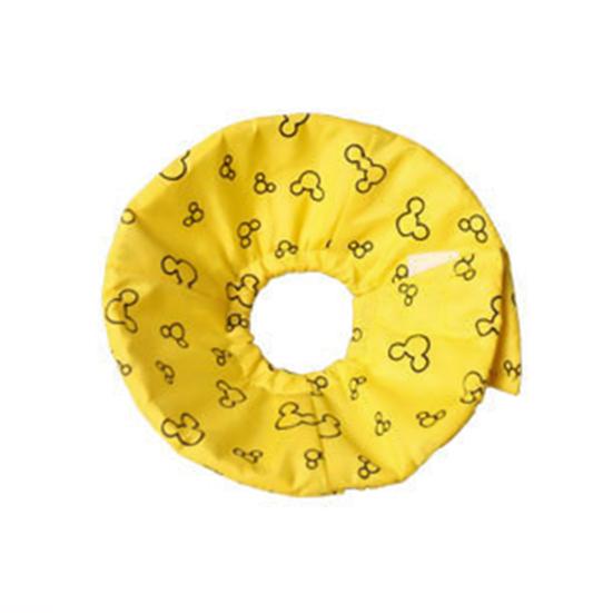

Protective Cone Waterproof Adjustable Polyester Hamster Wound Recovery Collar for Pet S жёлтый