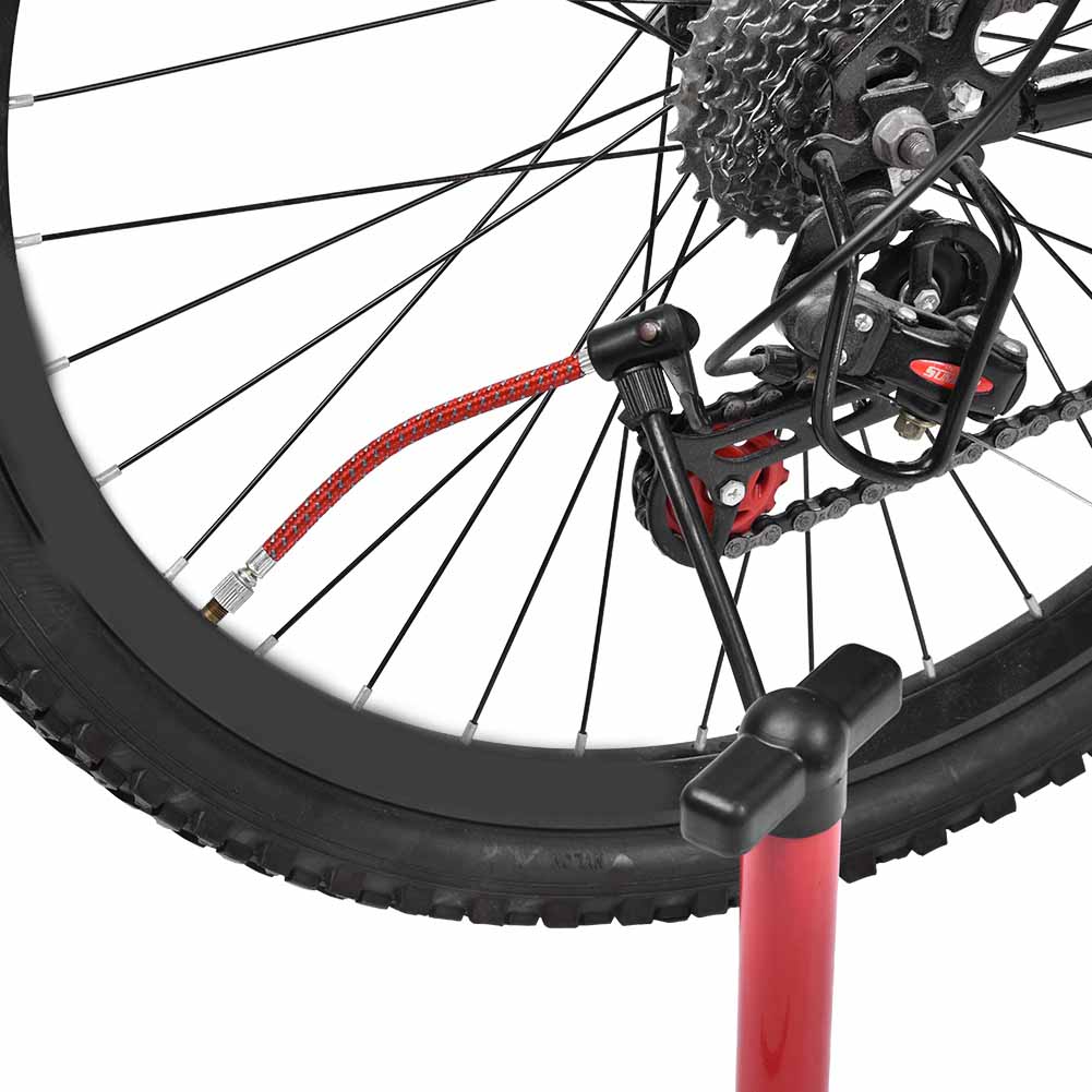 2 Stück Outdoor Fahrrad Aufpumpen Radfahren Fahrrad Aufblasbare Pumpe Verlängerungsschlauch