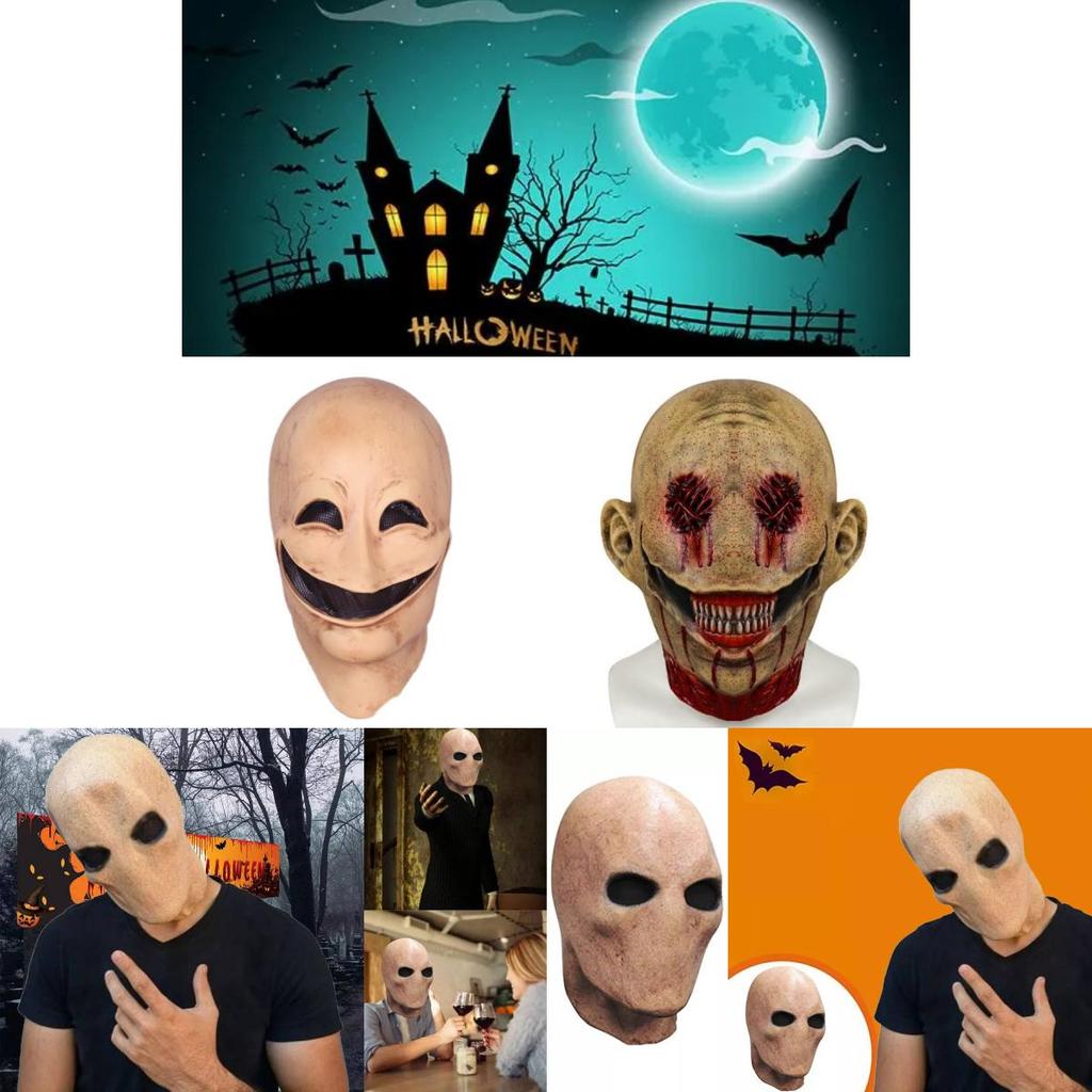 Chilling Faceless Man Halloween Mask With Terrifying Skull Alien Design For Costumes