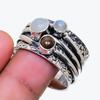Natural Moonstone, Tiger Eye 925 Sterling Silver Jewelry Ring Size 13 AR-18898