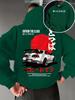 Felpa con cappuccio unisex JDM Auto sportiva Grafica testo giapponese Oversize Larga Felpa con cappuccio Streetwear Manica lunga