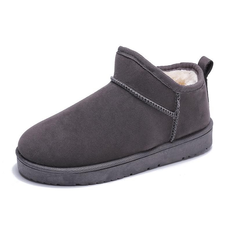 Fashion 2024 Platform Boots Winter Ankle Flat Women Snow Boots Suede Plush Warm Casual Thick Shoes Outdoor Walking Footwear 36-41
