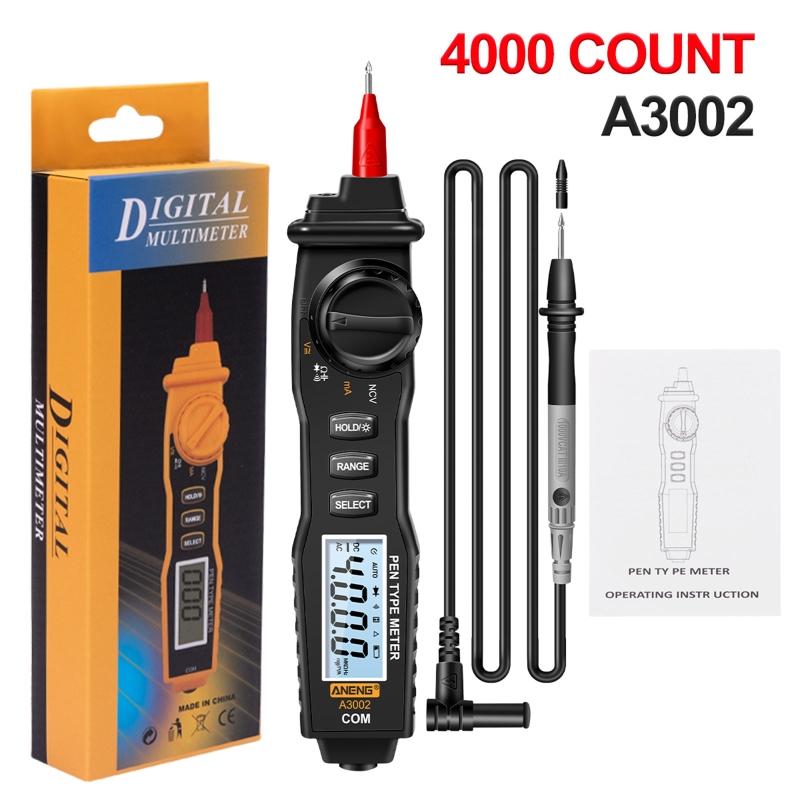 Digital Pen Type Multimeter Handheld Voltmeter Ammeter Ohmmeter for AC/for DC Voltage Current Diode Continuity Meter Tes