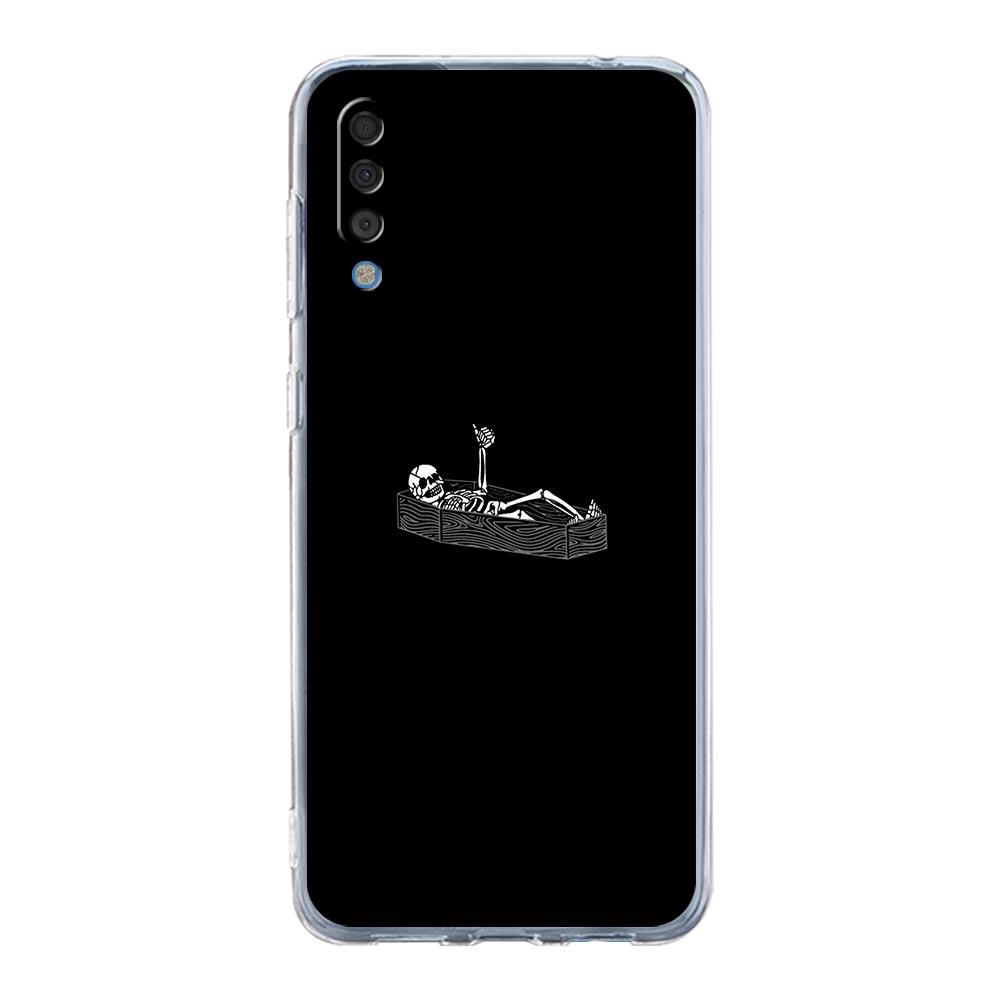 Phone Case For Samsung A14 5G A12 A22 A32 A34 A42 A52 A54 A50 A70 A72 A40 A20E A10S A20S A02S A04S Clear Cover Funny Skeleton