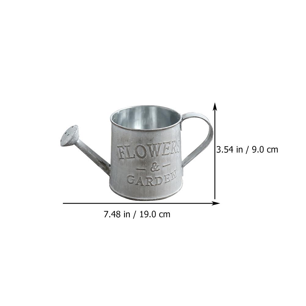 4pcs Watering Can Flower Vase Tin Planter Bucket Galvanized Garden Utensil Indoor Plant Holder Dry Flowers IronVintage Spring