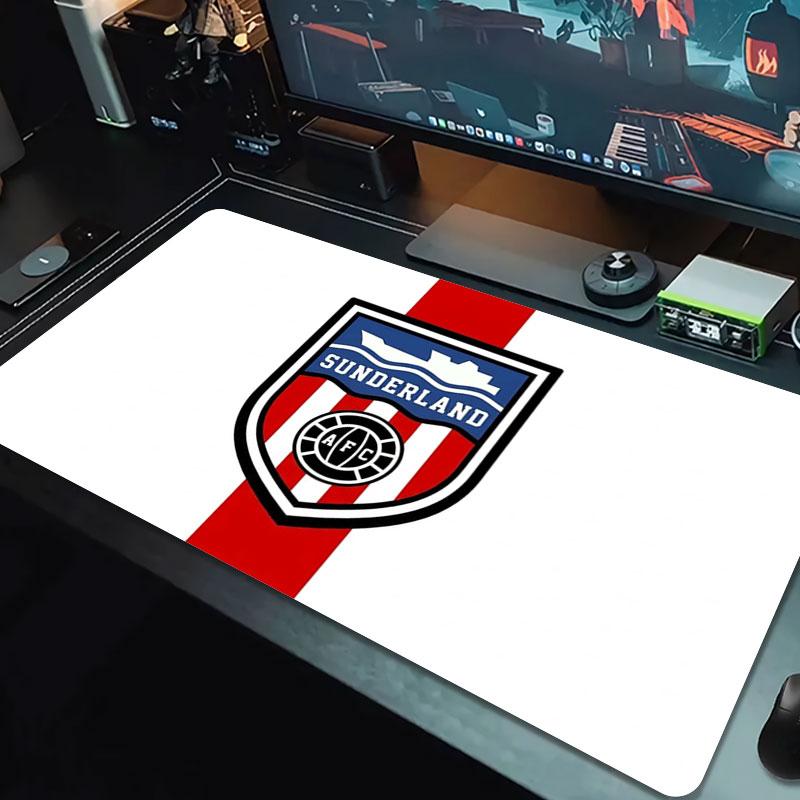 Sunderland Association Football Club Logo Large Size Mouse Pad Large Gaming Table Cushion Non-slip Laptop Tablet Big Mousepad XXL Mat Mini PC Playmat 