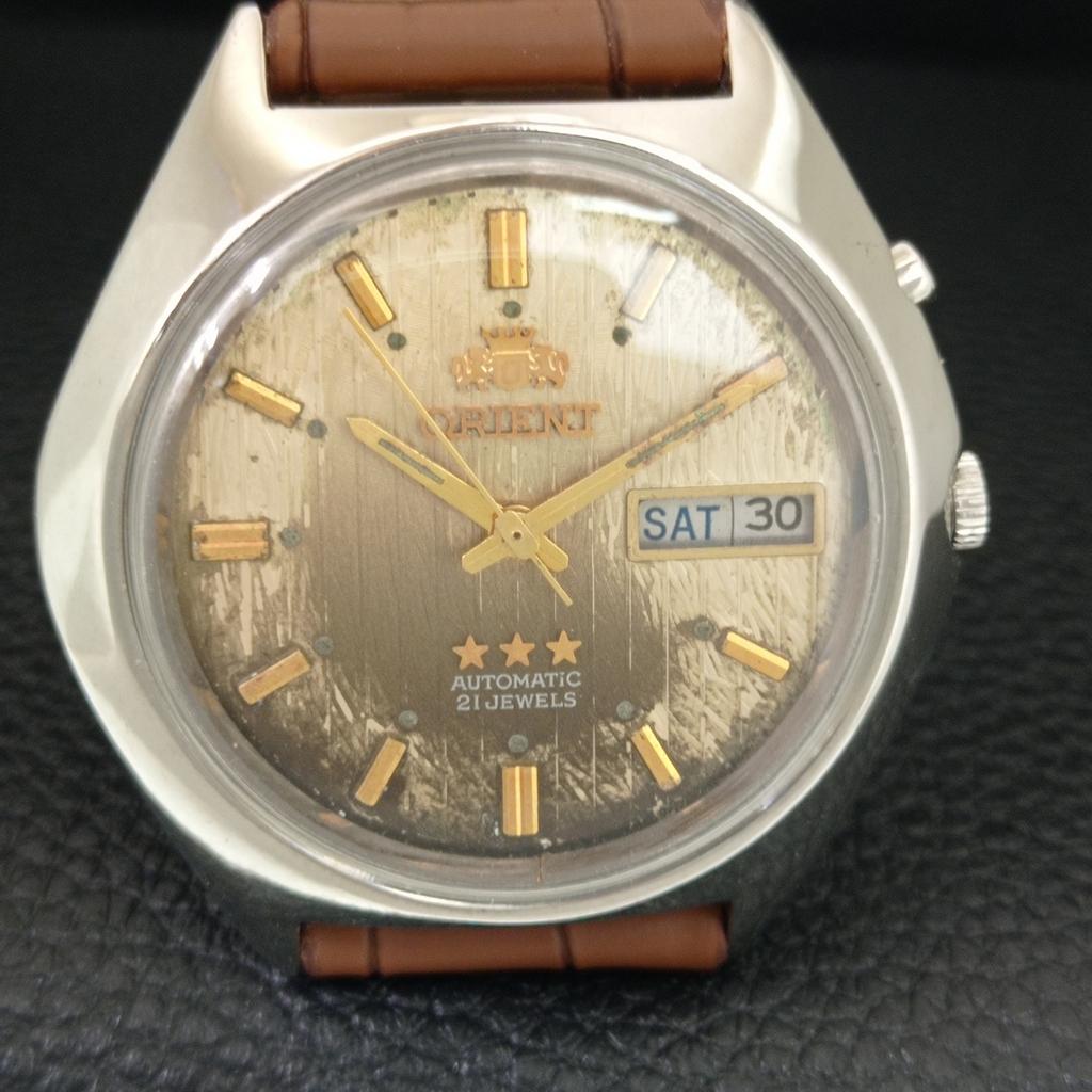 JAPAN VINTAGE ORIENT AUTOMATIC 46941 MENS ORIGINAL DIAL WATCH A704894-1