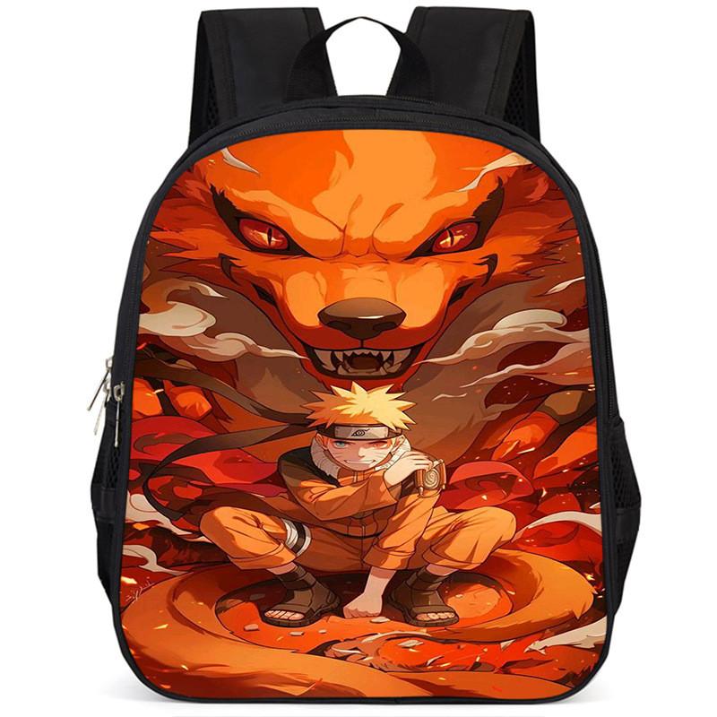 Naruto 15-inch Large Capacity Backpack Lightweight Oxford Cloth School Bag For Kids