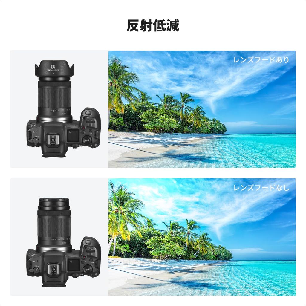 Concept EW60F Compatible Lens Hood for Canon EF and III Provides Protection from Direct Improves Image and Is Camera Compatible with EF K&F