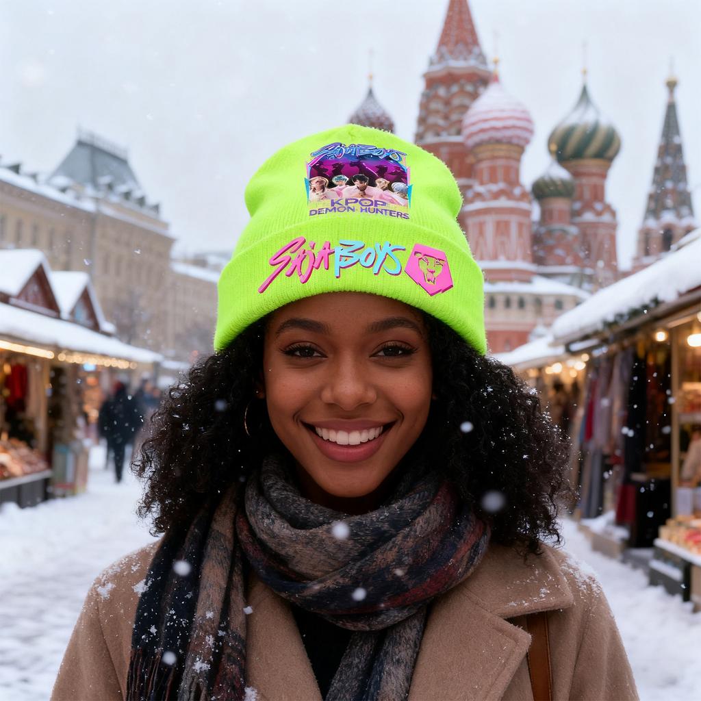 Group Surrounding Knitted Hat And Winter Wool Hat Outdoor Warm Wool Hat Couple Hat