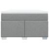 Maison Exclusive - Sommier à lattes de lit avec matelas Gris clair 120x200cm Tissu