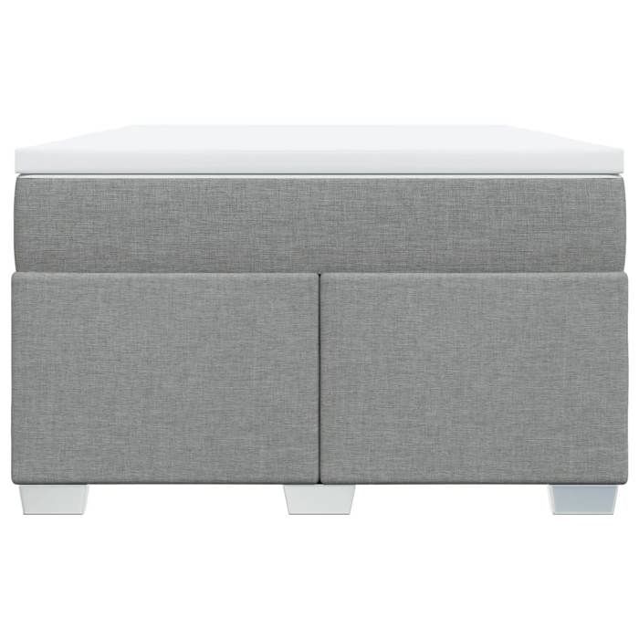 Maison Exclusive - Sommier à lattes de lit avec matelas Gris clair 120x200cm Tissu