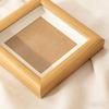 5pc Square Wooden Photo Frame Set Hollow Picture Frame Display Stand Desktop Decor DIY Home Ornament for Wedding Valentine's Day