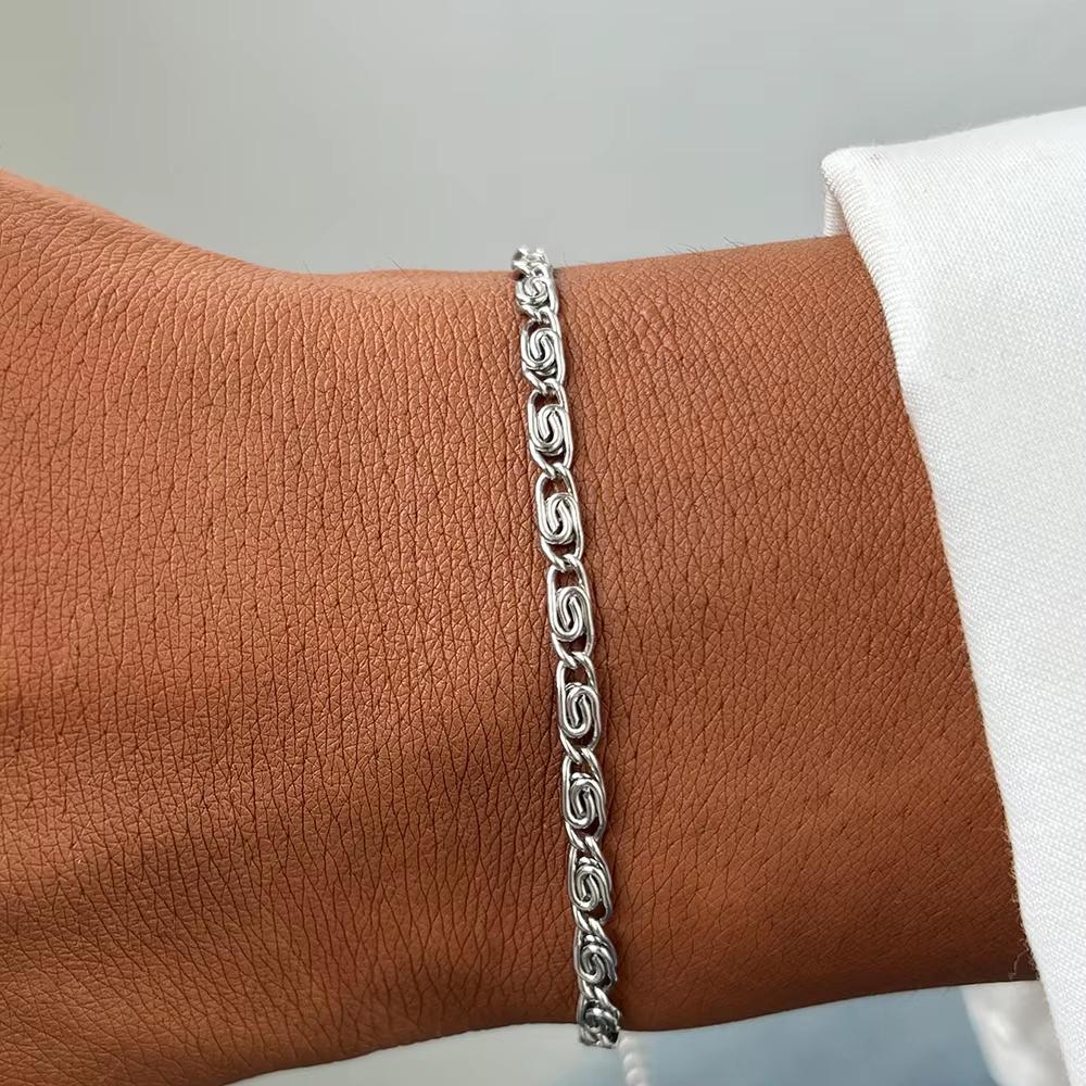 FTCY Stainless Steel Chain Bracelet for Women Gold Color Lightweight Luxury Women's Bracelet Foot Ankle Jewelry Accessories