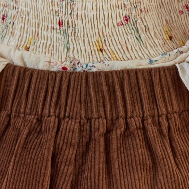 MAXZA Corduroy Two Pleat Half Pants