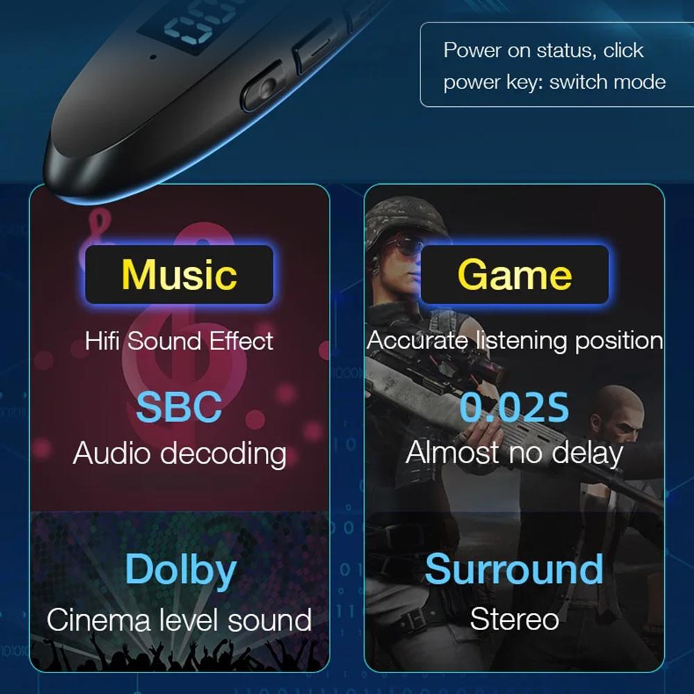 60 Hours Playback Wireless Bluetooth 5.3 Headphones Neckband Bass Stereo Sports Waterproof Headphones with Microphone