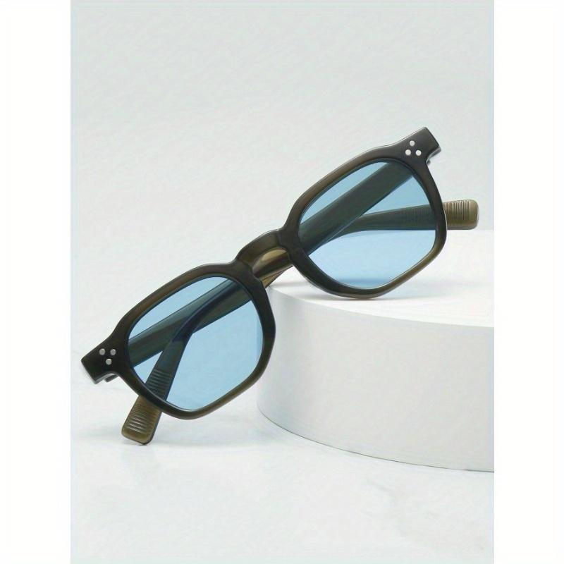 1pc Men's Oval Small Frame Simple Stylish Fashion Fashion Glasses (Suitable For Driving, Travel, Casual, Vacation, Outdoor Sports, Daily Use)