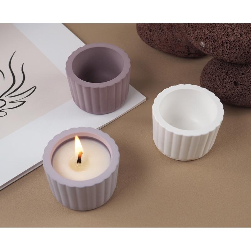 Creative Silicone Mold for DIY Crystal Cement Cup Exquisite Gypsum Candle Cup Silicone Mold