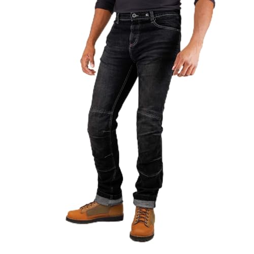 

Джинсы KOMINE Motorcycle KV WJ-742R 1159 Защитные на весну, лето и осень, стандарт CE, уровень 2, эластичный материал 07-742, черный XL