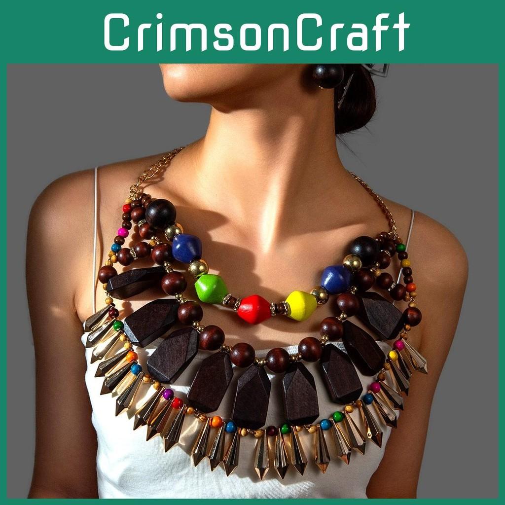 Style Bohemian Unisex Beaded Jewelry Set With Alloy Pendant And Drop Shapes For Summer Wardrobe